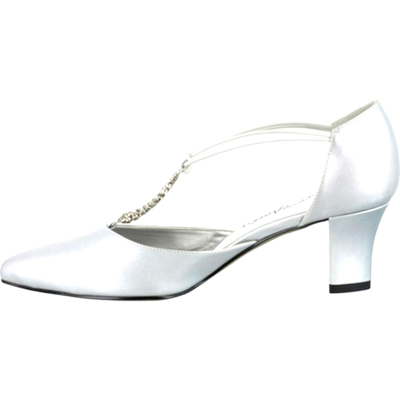 Easy Street Woman's Moonlight Evening Pumps Heel Size 9 Silver - Picture 5 of 6